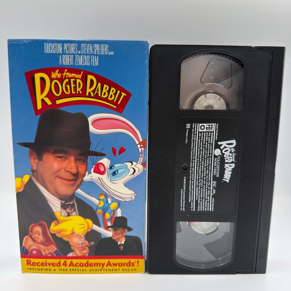 Who Framed Roger Rabbit VHS 1988 Touchstone Home Video Bob Hoskins Movie 940